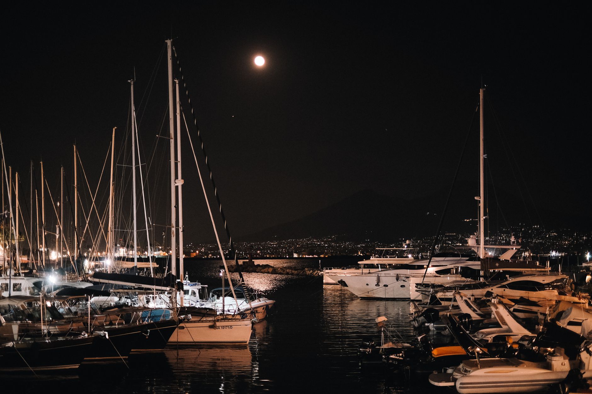 Night Sailing Full Moon