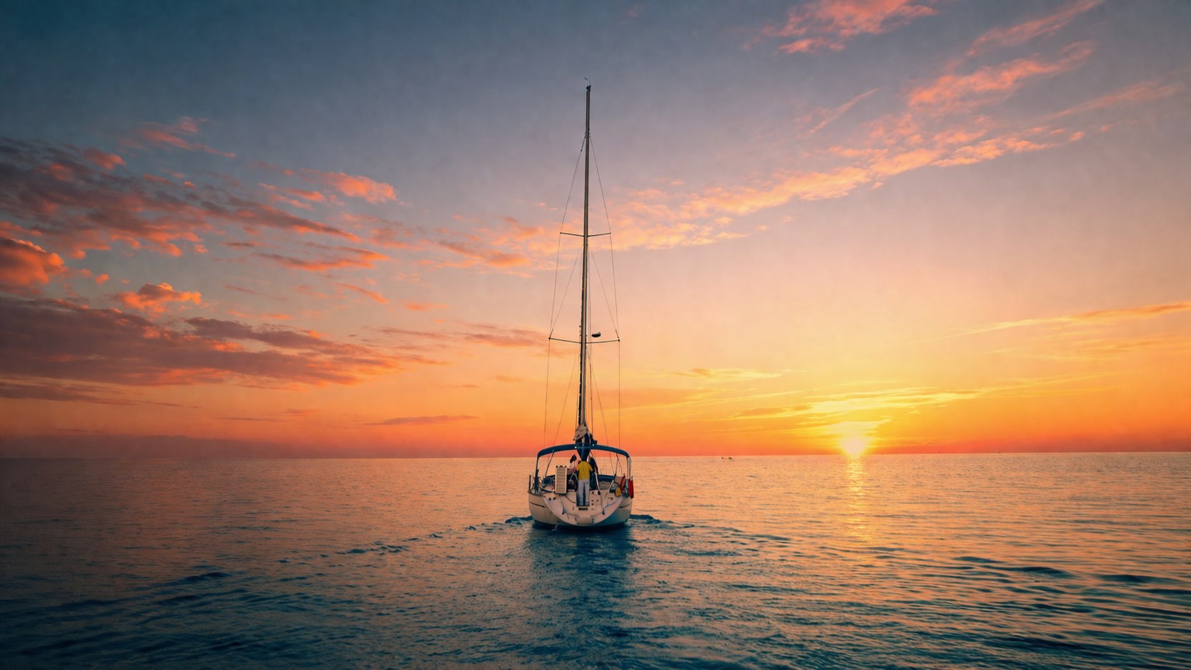 Sunset by Sailboat